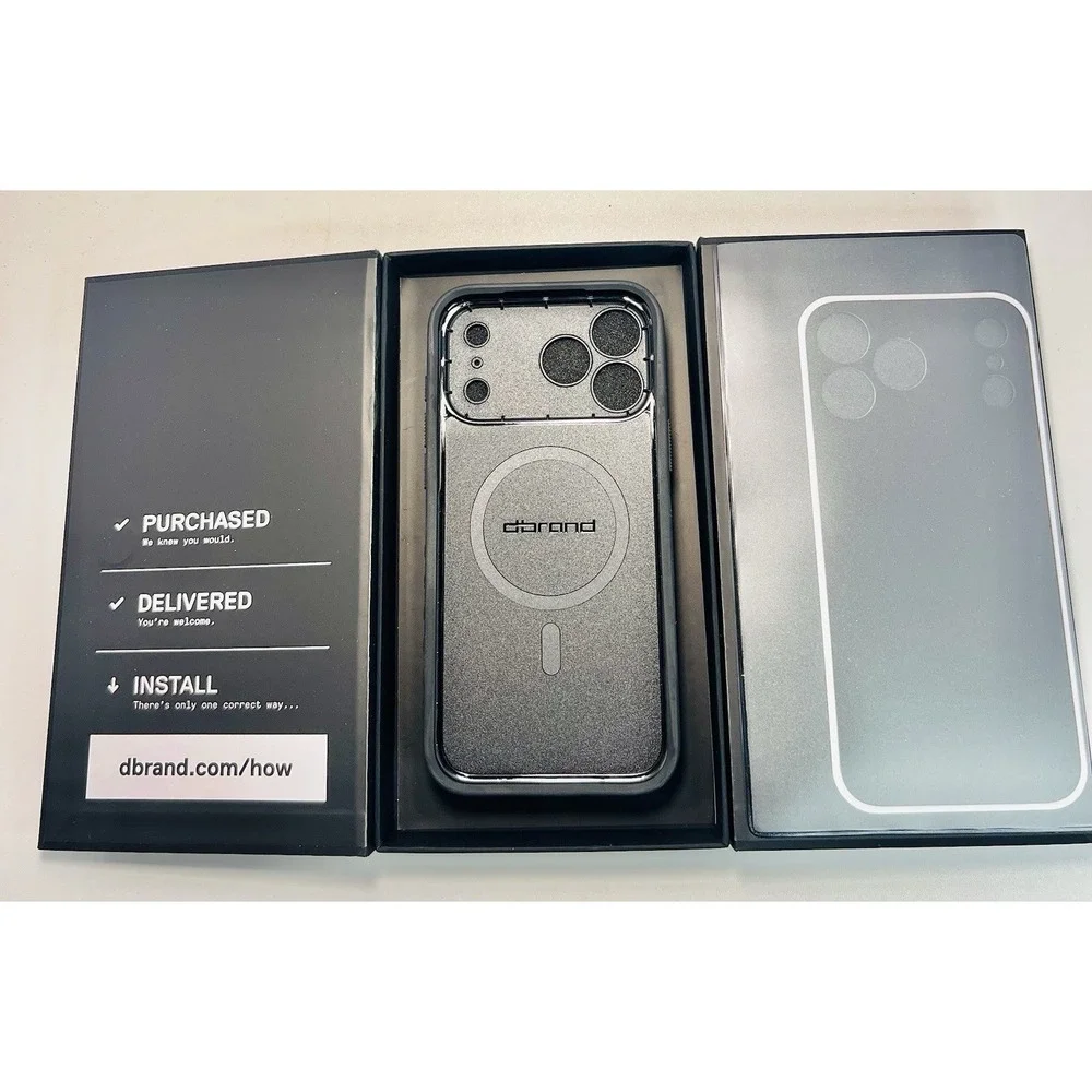 dbrand Grip Case Matte Black iPhone 17 PRO MAX skin New Open Box JCVRGY